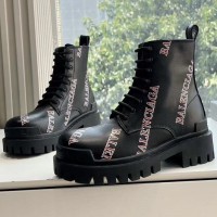 Ботинки Balenciaga Strike с брендированным принтом PREMIUM качества