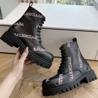 Ботинки Balenciaga Strike с брендированным принтом PREMIUM качества