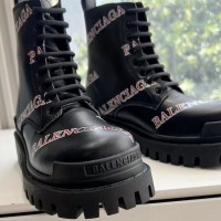 Ботинки Balenciaga Strike с брендированным принтом PREMIUM качества