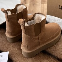 Зимние челси UGG с эластичными вставками