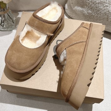 Зимние угги-тапочки UGG с перемычкой