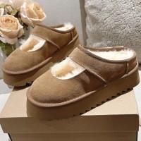 Зимние угги-тапочки UGG с перемычкой