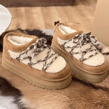 Зимние ботинки UGG с меховой отделкой