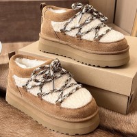 Зимние ботинки UGG с меховой отделкой