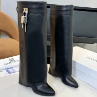 Сапоги Givenchy Shark Lock на танкетке PREMIUM качества