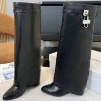 Сапоги Givenchy Shark Lock на танкетке PREMIUM качества