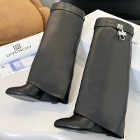 Сапоги Givenchy Shark Lock на танкетке PREMIUM качества