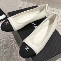 Кожаные балетки Chanel PREMIUM качества