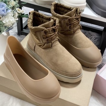 Зимние ботинки UGG Classic Mini Lace-Up со съемными галошами