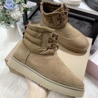 Зимние ботинки UGG Classic Mini Lace-Up со съемными галошами