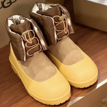 Зимние ботинки UGG Classic Mini Lace-Up со съемными галошами