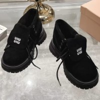 Ботинки Miu Miu с широкими отворотами PREMIUM качества