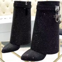 Сапоги Givenchy Shark Lock с отделкой кристаллами PREMIUM качества