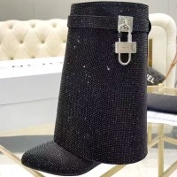 Сапоги Givenchy Shark Lock с отделкой кристаллами PREMIUM качества