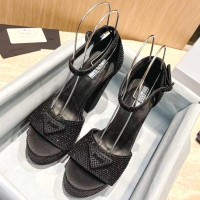 Босоножки Prada c кристаллами PREMIUM качества