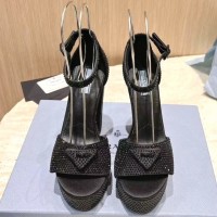 Босоножки Prada c кристаллами PREMIUM качества