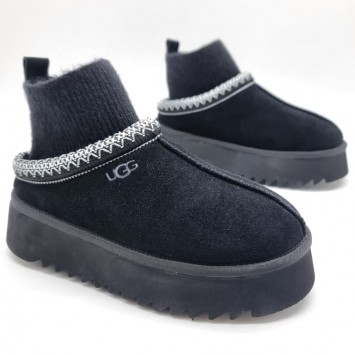 Зимние угги UGG Tazzette с трикотажной вставкой