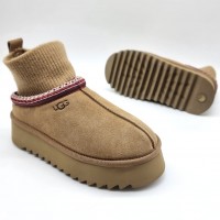 Зимние угги UGG Tazzette с трикотажной вставкой