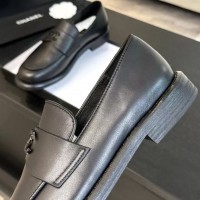 Кожаные лоферы Chanel с логотипом PREMIUM качества