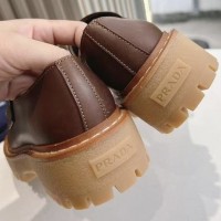 Кожаные лоферы Prada с логотипом PREMIUM качества
