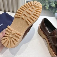 Кожаные лоферы Prada с логотипом PREMIUM качества