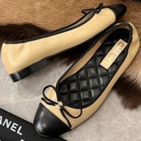 Кожаные балетки Chanel PREMIUM качества