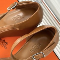 Босоножки Hermes на танкетке PREMIUM качества