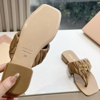 Кожаные шлепанцы Miu Miu Wander PREMIUM качества