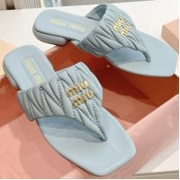 Кожаные шлепанцы Miu Miu Wander PREMIUM качества