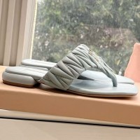 Кожаные шлепанцы Miu Miu Wander PREMIUM качества