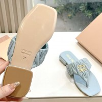 Кожаные шлепанцы Miu Miu Wander PREMIUM качества