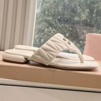Кожаные шлепанцы Miu Miu Wander PREMIUM качества