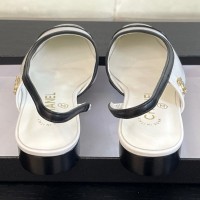 Балетки Chanel с открытым задником PREMIUM качества