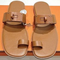 Кожаные сандалии Hermes PREMIUM качества