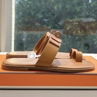 Кожаные сандалии Hermes PREMIUM качества