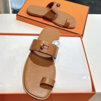 Кожаные сандалии Hermes PREMIUM качества
