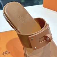 Кожаные сандалии Hermes PREMIUM качества