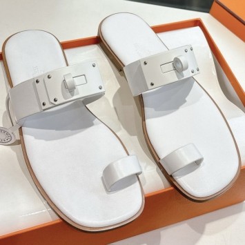 Кожаные сандалии Hermes PREMIUM качества