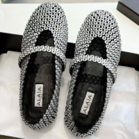 Замшевые балетки Alaïa с кристаллами PREMIUM качества