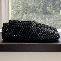 Замшевые балетки Alaïa с кристаллами PREMIUM качества