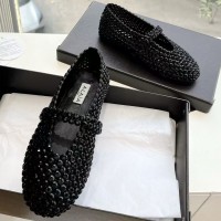 Замшевые балетки Alaïa с кристаллами PREMIUM качества