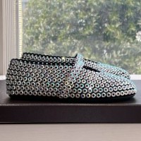 Замшевые балетки Alaïa с кристаллами PREMIUM качества