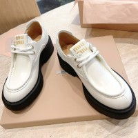 Кожаные ботинки Miu Miu PREMIUM качества