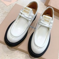 Кожаные ботинки Miu Miu PREMIUM качества