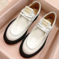 Кожаные ботинки Miu Miu PREMIUM качества
