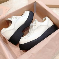 Кожаные ботинки Miu Miu PREMIUM качества