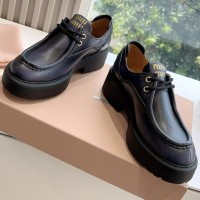 Кожаные ботинки Miu Miu PREMIUM качества