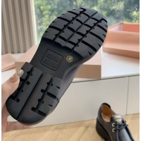 Кожаные ботинки Miu Miu PREMIUM качества