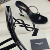 Кожаные босоножки Saint Laurent Opyum PREMIUM качества