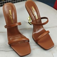 Кожаные босоножки Saint Laurent Opyum PREMIUM качества